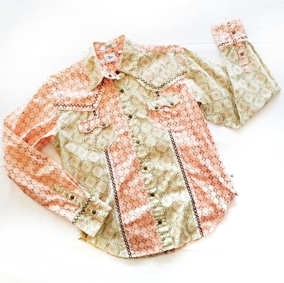 Cruel Girl Tops - Cruel Girl Patch Western style Shirt small